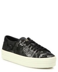 Baskets camouflage noires