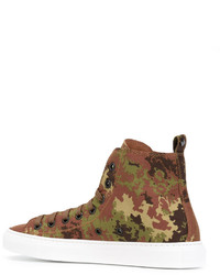 Baskets camouflage tabac DSQUARED2