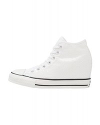 Baskets compensées blanches Converse