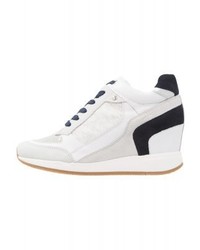 Baskets compensées blanches Geox