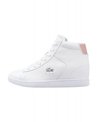 Baskets compensées blanches Lacoste