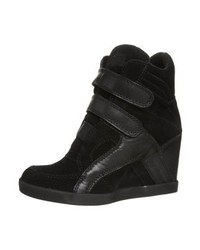 Baskets compensées noires Buffalo