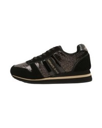 Baskets compensées noires Versace