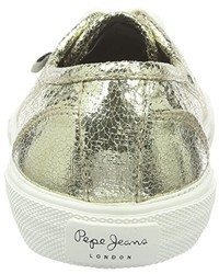 Baskets dorées Pepe Jeans