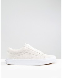 Baskets écossaises blanches Vans