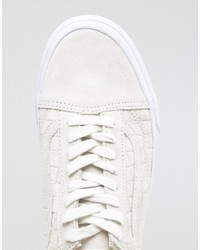 Baskets écossaises blanches Vans