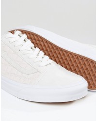 Baskets écossaises blanches Vans