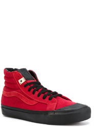 Baskets en caoutchouc rouges Vans