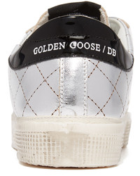 Baskets en cuir argentées Golden Goose Deluxe Brand