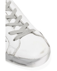 Baskets en cuir argentées Golden Goose Deluxe Brand