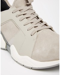 Baskets en cuir beiges Aldo