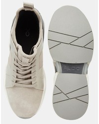 Baskets en cuir beiges Aldo