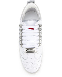 Baskets en cuir blanches Dsquared2