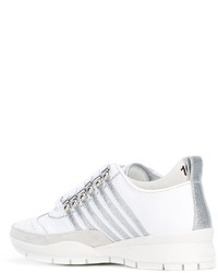 Baskets en cuir blanches Dsquared2