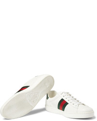 Baskets en cuir blanches Gucci