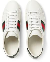 Baskets en cuir blanches Gucci