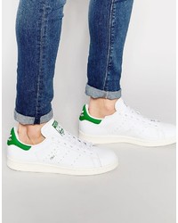 Baskets en cuir blanches adidas