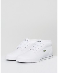 Baskets en cuir blanches Lacoste