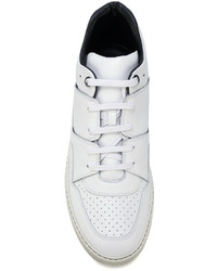 Baskets en cuir blanches Lanvin