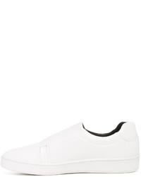 Baskets en cuir blanches DKNY