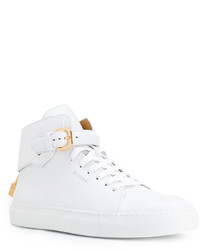 Baskets en cuir blanches Buscemi