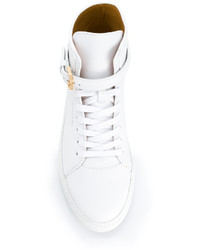 Baskets en cuir blanches Buscemi