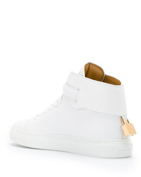 Baskets en cuir blanches Buscemi