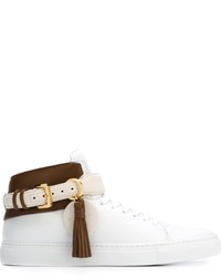 Baskets en cuir blanches Buscemi