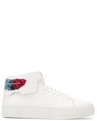 Baskets en cuir blanches Buscemi