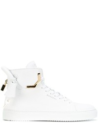 Baskets en cuir blanches Buscemi