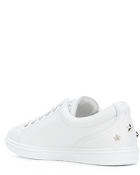 Baskets en cuir blanches Jimmy Choo