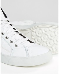 Baskets en cuir blanches Diesel