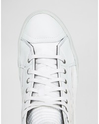 Baskets en cuir blanches Diesel