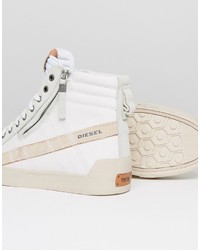 Baskets en cuir blanches Diesel