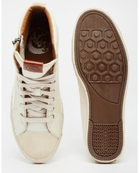 Baskets en cuir blanches Diesel