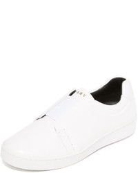 Baskets en cuir blanches DKNY