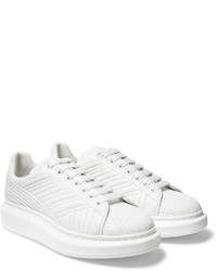 Baskets en cuir blanches Alexander McQueen