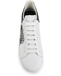 Baskets en cuir blanches Alexander McQueen