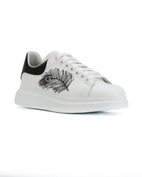 Baskets en cuir blanches Alexander McQueen