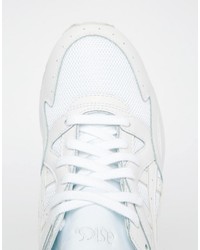 Baskets en cuir blanches Asics