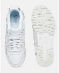 Baskets en cuir blanches Asics