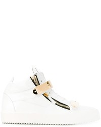 Baskets en cuir blanches Giuseppe Zanotti Design