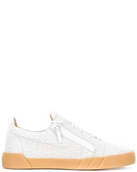 Baskets en cuir blanches Giuseppe Zanotti Design