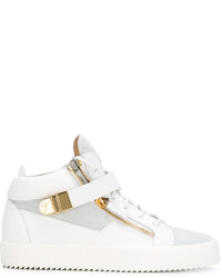 Baskets en cuir blanches Giuseppe Zanotti Design