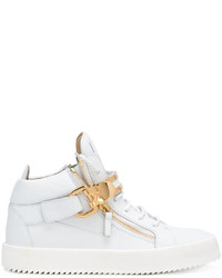 Baskets en cuir blanches Giuseppe Zanotti Design