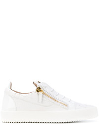 Baskets en cuir blanches Giuseppe Zanotti Design