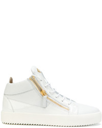 Baskets en cuir blanches Giuseppe Zanotti Design