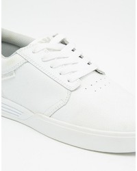 Baskets en cuir blanches Supra