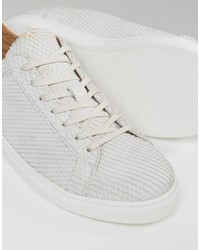 Baskets en cuir blanches Selected