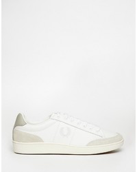 Baskets en cuir blanches Fred Perry